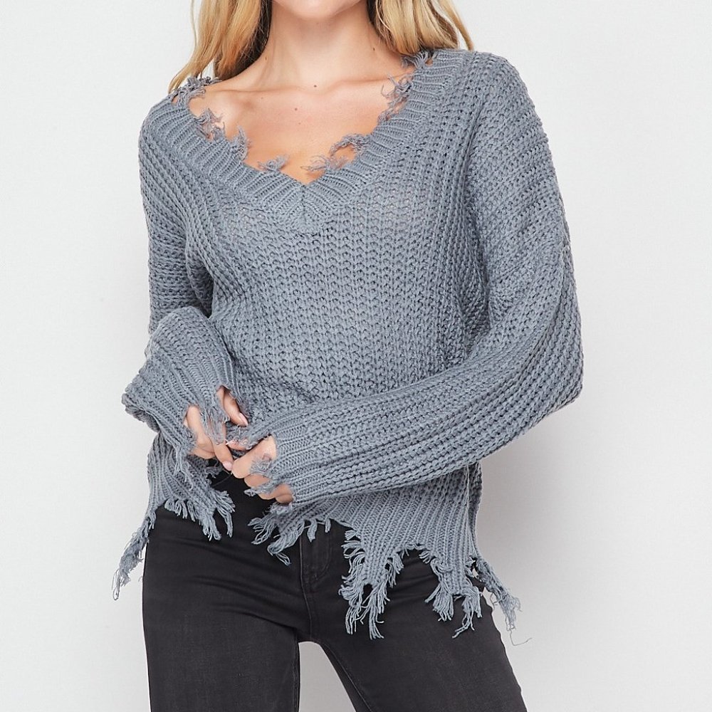 Boho Fringe Sweater